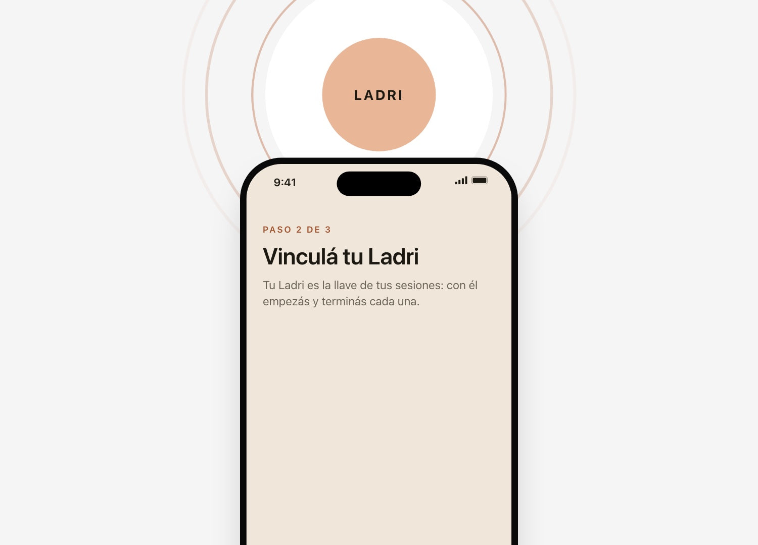 Un iPhone junto a tu Ladri, listo para empezar la sesión
